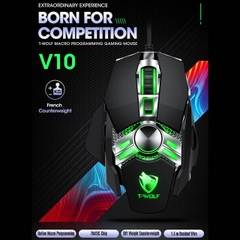 Chuột dây Game T-WOLF V10
