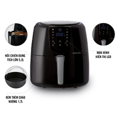 Nồi Chiên Không Dầu Lock&Lock EJF357BLK (5.2 Lít)