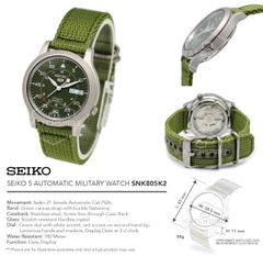 Đồng hồ Cơ Nam Seiko SNK805K2S - (Automatic)