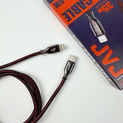 Cáp sạc nhanh JVJ iNext X3, X5 - 1m dây dù Type C - Type C, Type C - Lightning