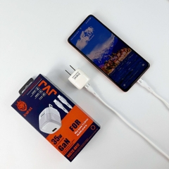 Bộ sạc nhanh JVJ iNext B012 GaN 35w chuyên dùng cho iPhone 15 Serie