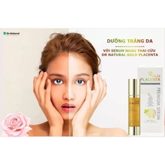 Hiệu quả trắng da, mờ nám của Serum nhau thai cừu Dr Natural Astragrace Gold Placenta 24K