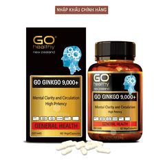 Bổ não New Zealand GO Ginkgo 9000+ hộp 60 viên