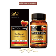 Bổ tim GO Co Q10 160mg 30 viên- Giảm Nguy Cơ Tai Biến Tim Mạch