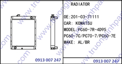 RADIATOR 201-03-71111 for Excavator Komatsu PC60-7 Engine 4D95