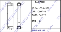 RADIATOR 201-03-D1130 for Excavator Komatsu PC70-8