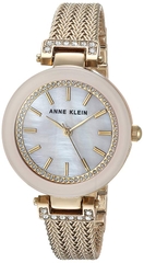 Anne Klein Women's Swarovski Crystal Accented Mesh Bracelet