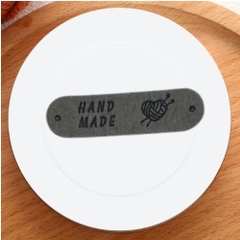 Tag da handmade họa tiết trái tim