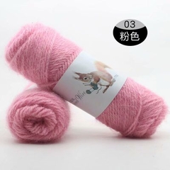 Len lông chồn đan áo, len đan khăn và mũ len dành cho người lớn trọng lượng cuộn 70g gồm 32 màu