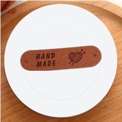 Tag da handmade họa tiết trái tim