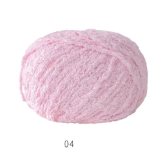 Len Bông Xù Cuộn 50gr Gồm 42 Màu Sợi To, Dụng Cụ Móc Len Cho Người Mới Bắt Đầu