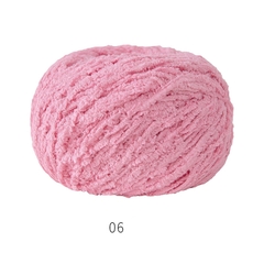 Len Bông Xù Cuộn 50gr Gồm 42 Màu Sợi To, Dụng Cụ Móc Len Cho Người Mới Bắt Đầu
