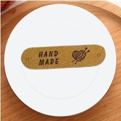 Tag da handmade họa tiết trái tim