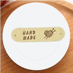 Tag da handmade họa tiết trái tim