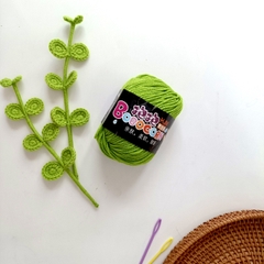 Len Milk Cotton 50g LYLYCRAFT, Cuộn Len BoBo Sợi 2mm Gồm 42 Màu Dùng Làm Móc Khóa Len,Thú Bông Len Cho Người Mới Học Móc