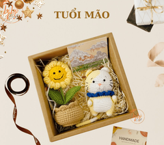 Hộp Quà Tặng Móc Khoá Len 12 Con Giáp Handmade - MÃO