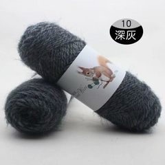 Len lông chồn đan áo, len đan khăn và mũ len dành cho người lớn trọng lượng cuộn 70g gồm 32 màu