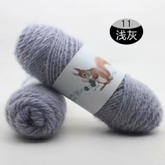 Len lông chồn đan áo, len đan khăn và mũ len dành cho người lớn trọng lượng cuộn 70g gồm 32 màu