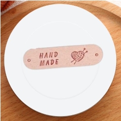 Tag da handmade họa tiết trái tim