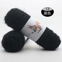 Len lông chồn đan áo, len đan khăn và mũ len dành cho người lớn trọng lượng cuộn 70g gồm 32 màu