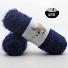 Len lông chồn đan áo, len đan khăn và mũ len dành cho người lớn trọng lượng cuộn 70g gồm 32 màu
