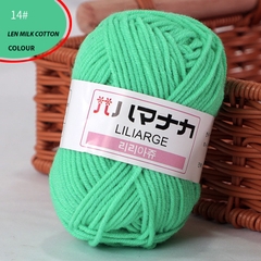 Len Milk Cotton LYLYCRAFT Cuộn 25g Sợi 2mm Gồm 64 Màu, Cuộn Len Dành Cho Người Mới Bắt Đầu Học Móc Len Cơ Bản