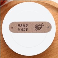 Tag da handmade họa tiết trái tim