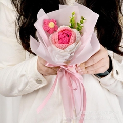 Bó Hoa Len Handmade Tặng Cho Nữ 20/10 Tặng Bạn Bè Người Yêu, Hoa Tặng Mẹ, Có Gói Theo Yêu Cầu - 06