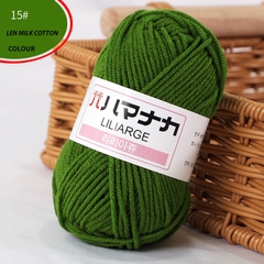 Len Milk Cotton LYLYCRAFT Cuộn 25g Sợi 2mm Gồm 64 Màu, Cuộn Len Dành Cho Người Mới Bắt Đầu Học Móc Len Cơ Bản