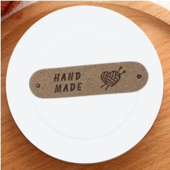 Tag da handmade họa tiết trái tim
