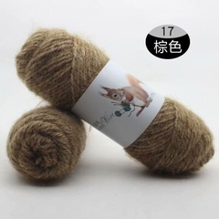 Len lông chồn đan áo, len đan khăn và mũ len dành cho người lớn trọng lượng cuộn 70g gồm 32 màu