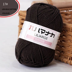 Len Milk Cotton LYLYCRAFT Cuộn 25g Sợi 2mm Gồm 64 Màu, Cuộn Len Dành Cho Người Mới Bắt Đầu Học Móc Len Cơ Bản