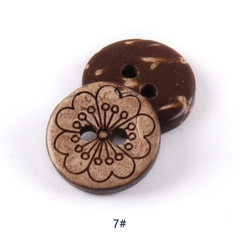 Nút Gỗ Nâu Đậm Nhiều Mẫu Trang Trí Đồ handmade