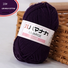 Len Milk Cotton LYLYCRAFT Cuộn 25g Sợi 2mm Gồm 64 Màu, Cuộn Len Dành Cho Người Mới Bắt Đầu Học Móc Len Cơ Bản