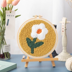 SET LEN LÀM TRANH THÊU - KHUNG TRÒN - PHONG CẢNH