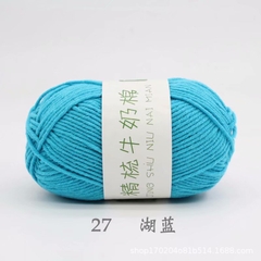 Len Milk Cotton Combed Cuộn 50g Sợi 2mm
