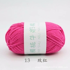 Len Milk Cotton Combed Cuộn 50g Sợi 2mm