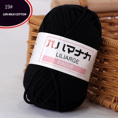 Len Milk Cotton LYLYCRAFT Cuộn 25g Sợi 2mm Gồm 64 Màu, Cuộn Len Dành Cho Người Mới Bắt Đầu Học Móc Len Cơ Bản