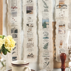Tấm Sitcker Retro Trang Trí Sổ Tay, DIY Hộp Quà Tặng Handmade Phòng Cách Vintage LYLYCRAFT