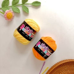 Len Milk Cotton 50g LYLYCRAFT, Cuộn Len BoBo Sợi 2mm Gồm 42 Màu Dùng Làm Móc Khóa Len,Thú Bông Len Cho Người Mới Học Móc