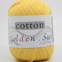 Cuộn len cotton milk Sun Golden 50gr 32 màu sợi nhỏ 1mm len móc cho người mới bắt đầu