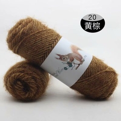 Len lông chồn đan áo, len đan khăn và mũ len dành cho người lớn trọng lượng cuộn 70g gồm 32 màu