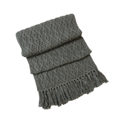 Khăn Len Đan Tay Thủ Công - Có Tua Rua