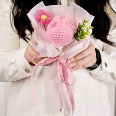 Bó Hoa Len Handmade Tặng Cho Nữ 20/10 Tặng Bạn Bè Người Yêu, Hoa Tặng Mẹ, Có Gói Theo Yêu Cầu -04