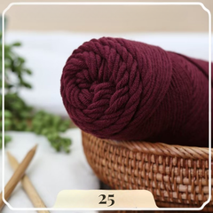 Len Milk Cotton Love cuộn 100gr , cuộn len valentine sợi to dụng cụ móc len cho người mới bắt đầu