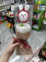 Bó Hoa Len 2026 - Bó Hoa Bọc Kính Handmade