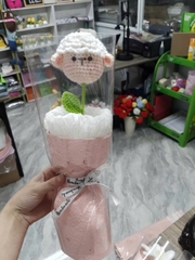 Bó Hoa Len 2026 - Bó Hoa Bọc Kính Handmade