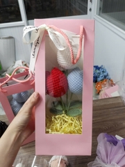 Bó Hoa Len 2026 - Hoa len Túi Giấy Handmade
