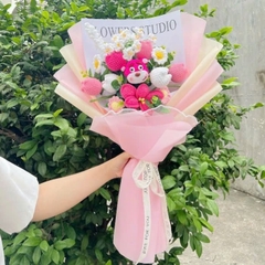 BÓ HOA THÚ 03 CÓ TÚI KÍNH