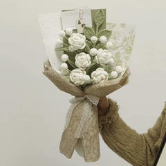 Cành Hoa Nhài Đan Chéo, Hoa Nhài 3 Bông Mini